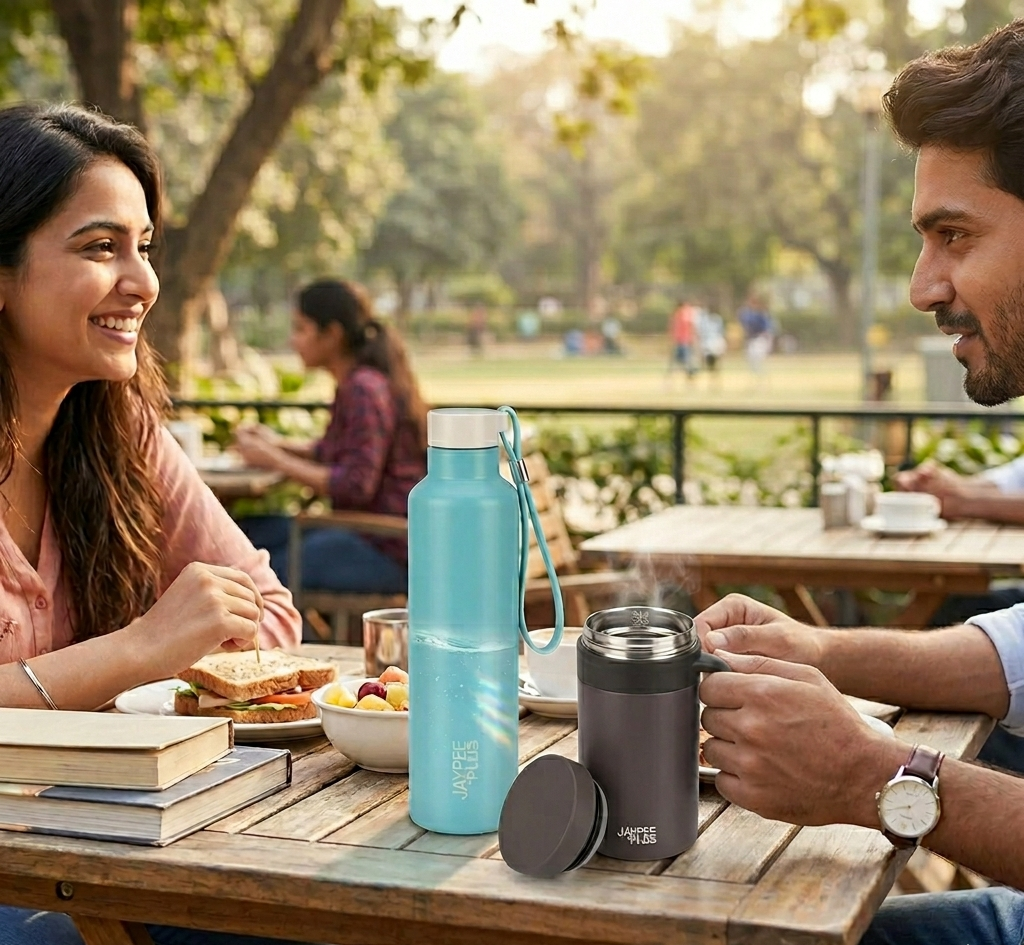 Jaypee Plus Ultimate Travel Combo Set | Tango 900ml Bottle & Handy 400ml Mug