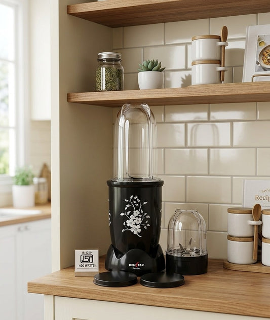Kenstar Bystro 400W Nutri Blender | 2 Jars for Blending & Grinding (Black)