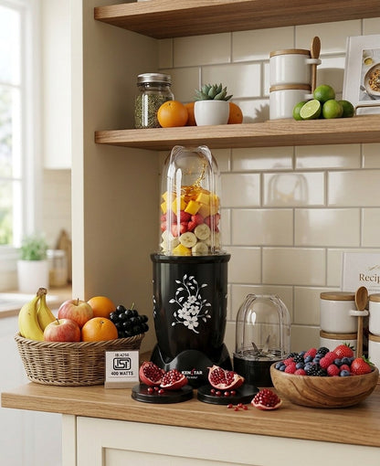 Kenstar Bystro 400W Nutri Blender | 2 Jars for Blending & Grinding (Black)