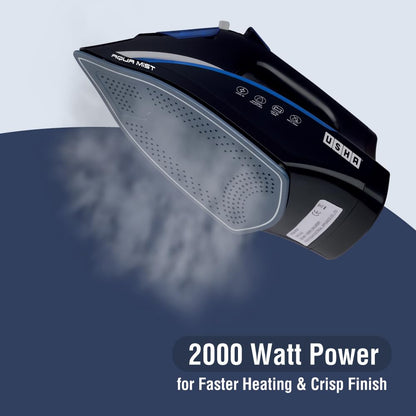 Usha Aqua Mist 2000W Steam Iron with Ceramic Coated Soleplate & 350ml Tank