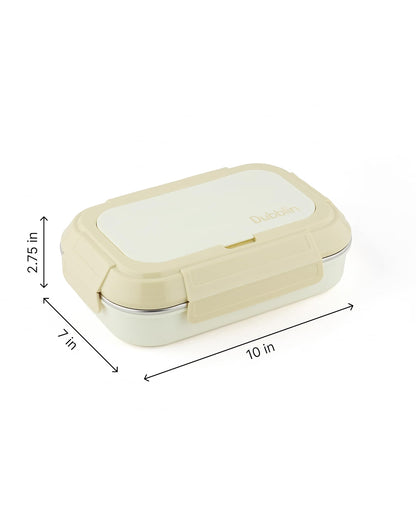 Dubblin Cuisine 4-Compartment Insulated Steel Lunch Box