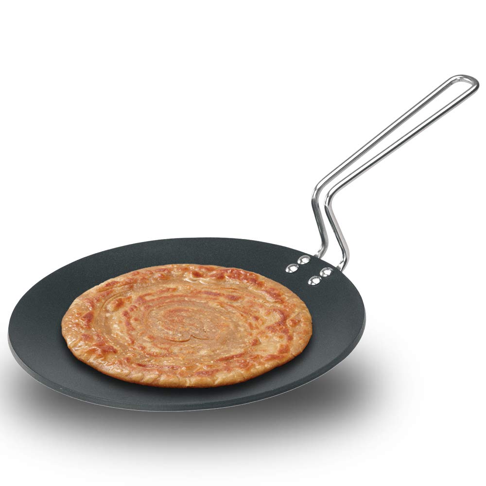 Hawkins Futura Nonstick Tava (Griddle) 26 cm (4.06 mm Thick) – Stay-Cool Stainless Steel Handle (NT26)