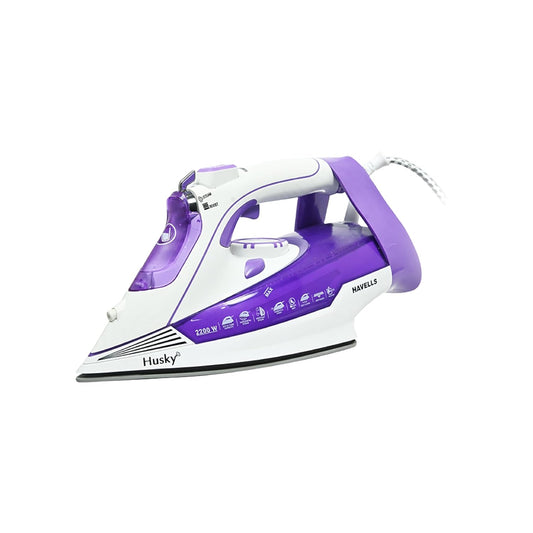 Havells Husky 2200W Steam Iron with Ceramic Soleplate, Auto Shut-Off & 320ml Water Tank