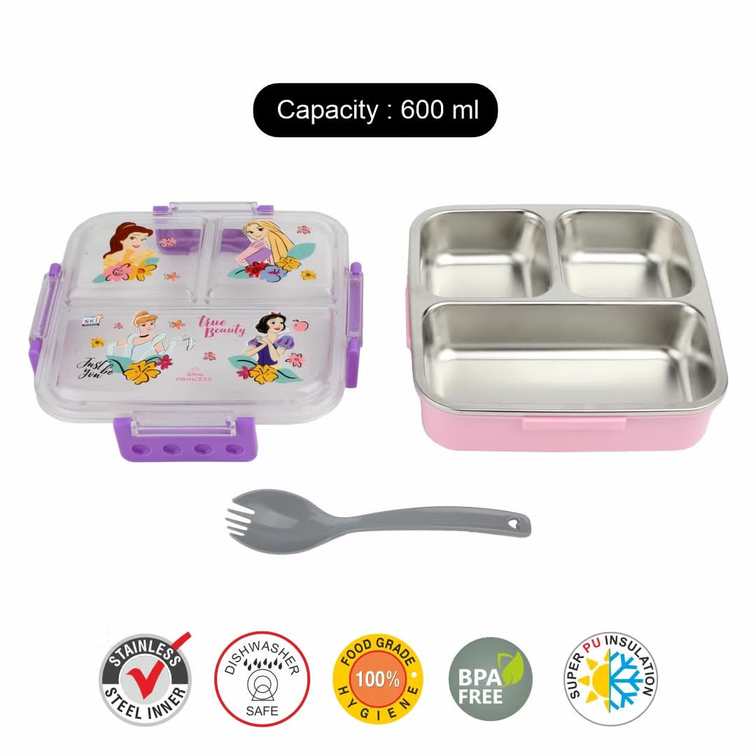 SKI Homeware Brunch 3-Compartment Insulated Kids Lunch Box