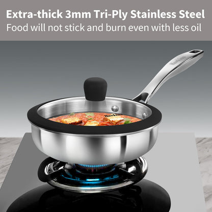 Hawkins Futura 18 cm Non-Stick Frying Pan with Glass Lid | PSNF18G
