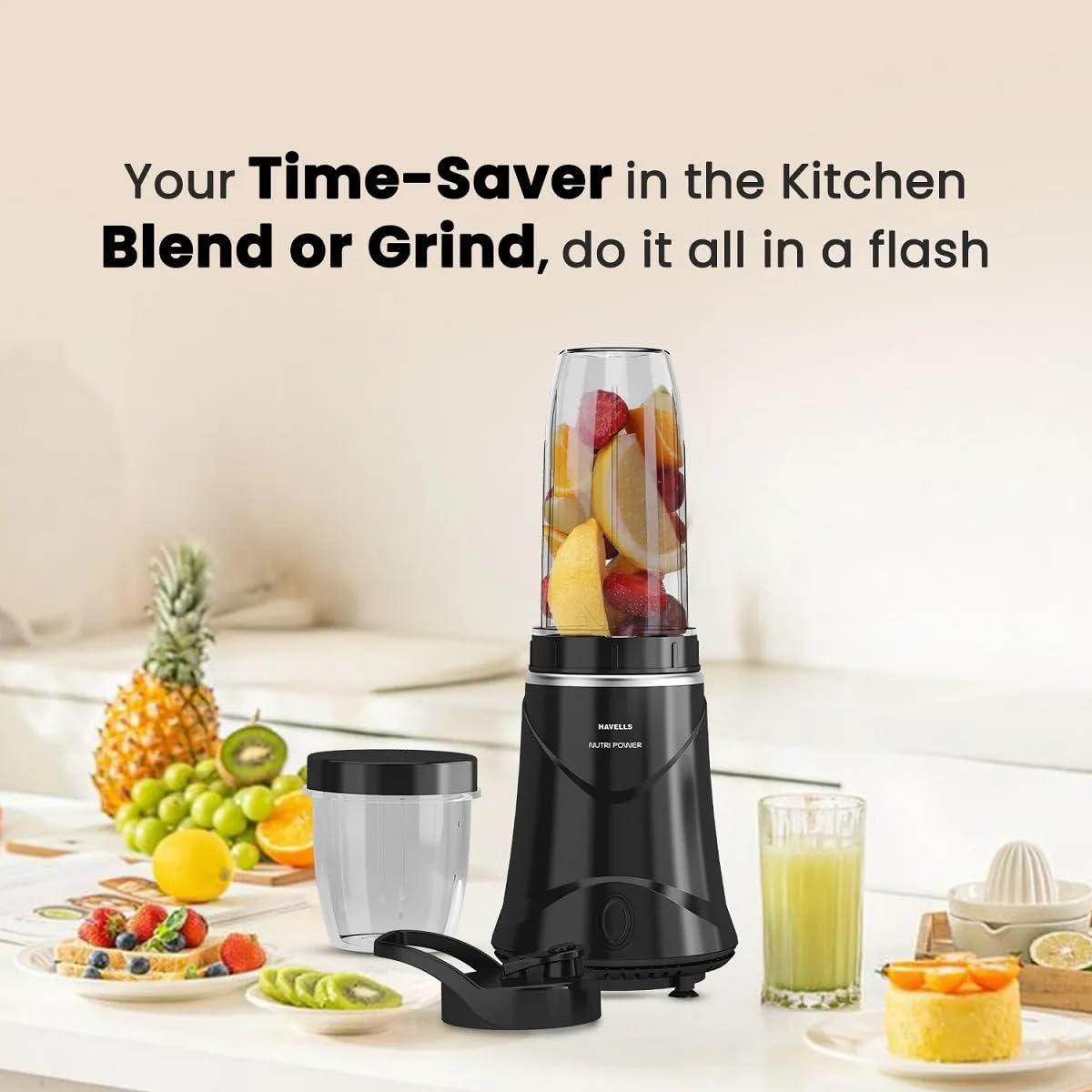 Havells Nutri Power Blender | 350W Powerful Bullet Mixer Grinder
