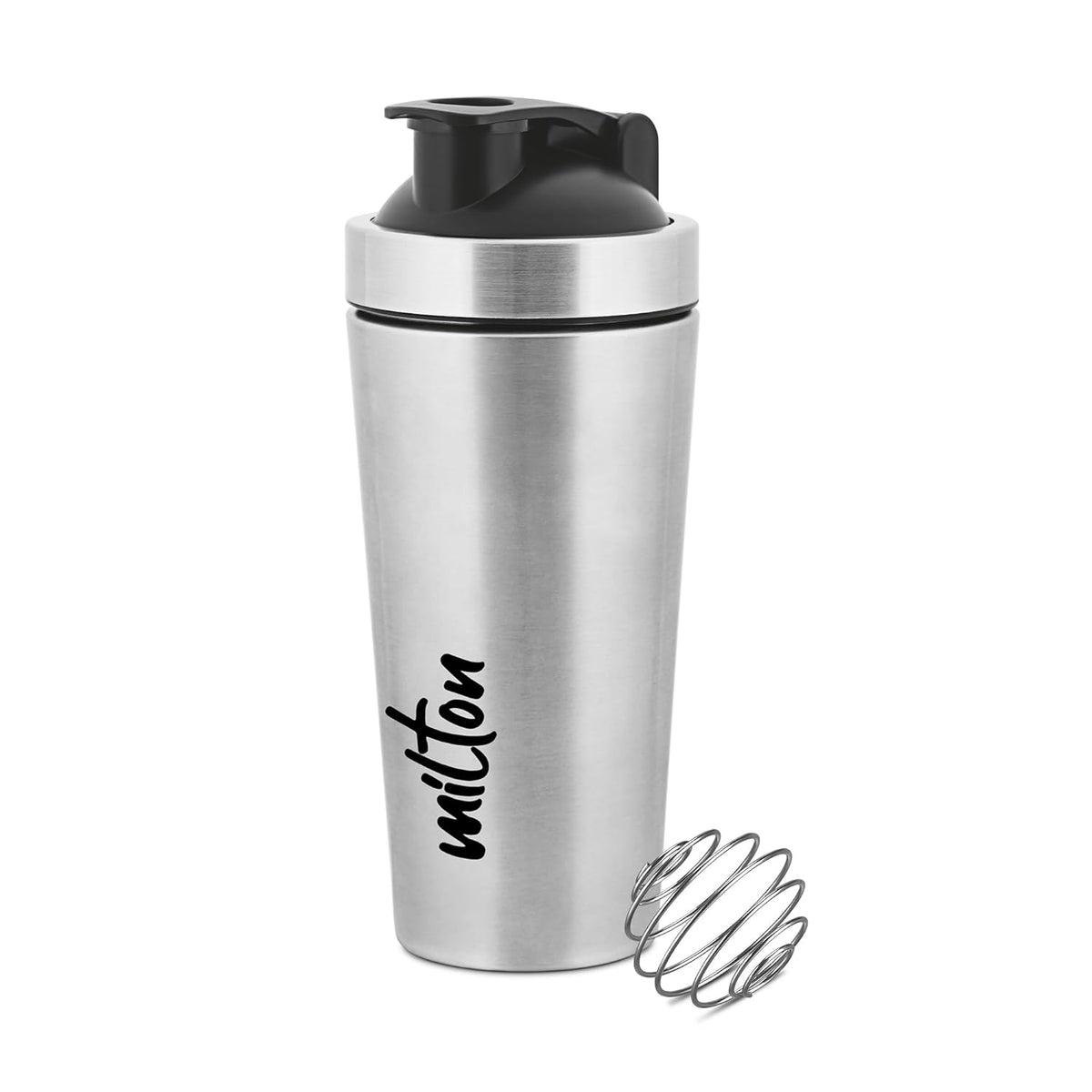 Milton 739ml Stainless Steel Protein Shaker with Mixer Ball