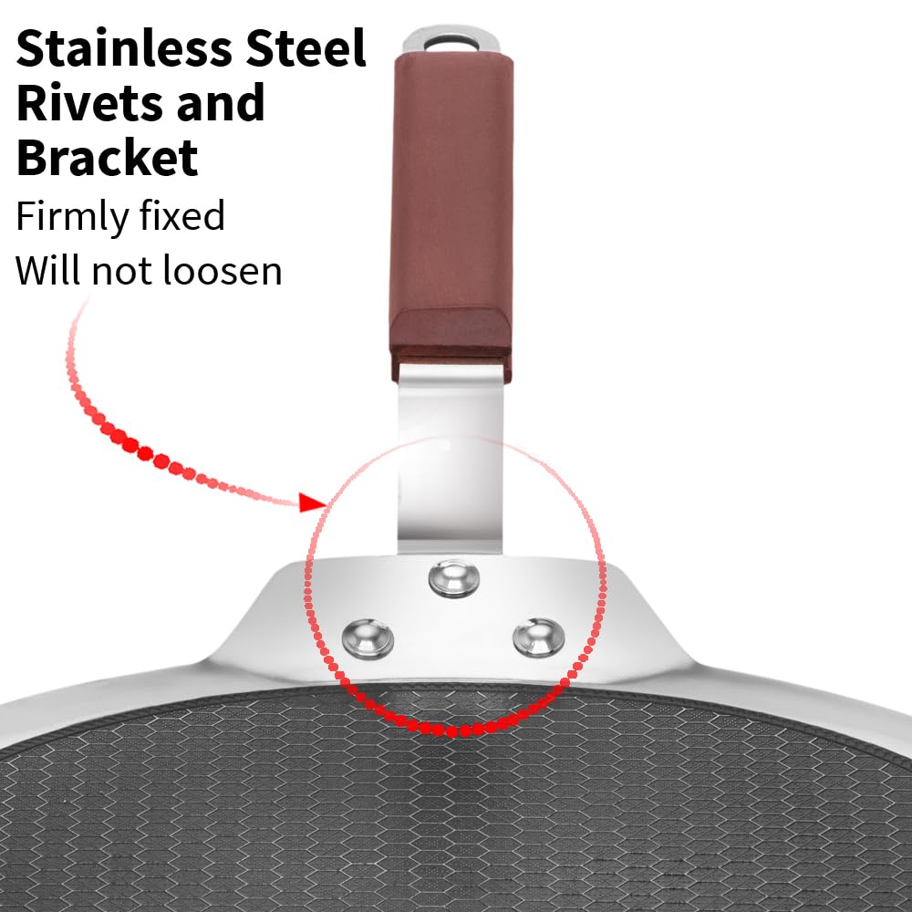 Hawkins Tri-Ply Stainless Steel Paratha Tava, 24 cm (NSPT24) | Shielded Nonstick & Induction Base