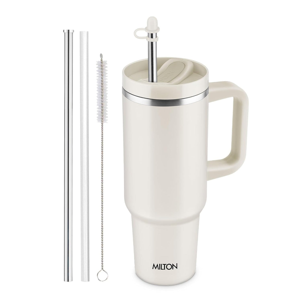 Milton 1100ml Insulated Tumbler with Handle & Dual Straws