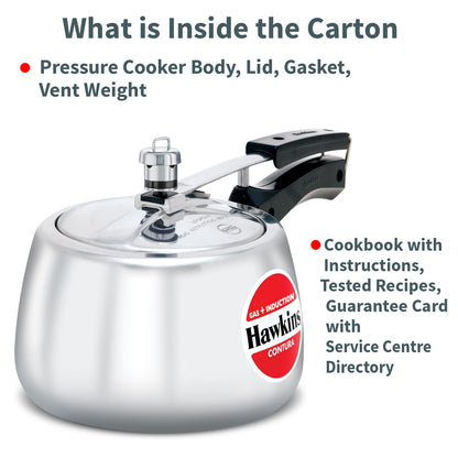 Hawkins Contura 3L Gas & Induction Pressure Cooker (IHC30)