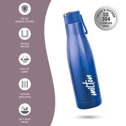 Milton Thermosteel Fame 1000 Stainless Steel Vacuum Bottle | 24 Hours Hot & Cold