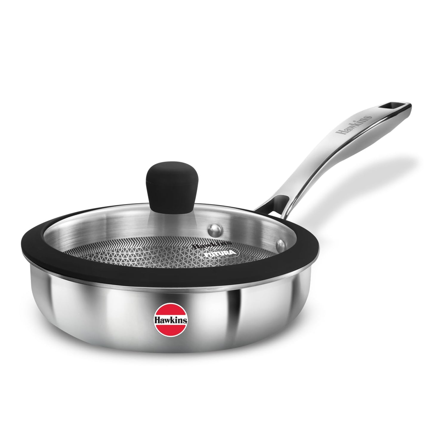 Hawkins Futura 18 cm Non-Stick Frying Pan with Glass Lid | PSNF18G