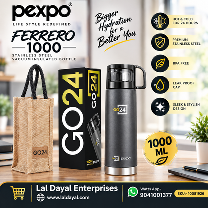 Pexpo Ferrero 1000 ml Stainless Steel Vacuum Flask