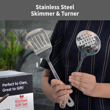 Hawkins Futura Tri-Ply Stainless Steel Cookware Gift Set (6-Piece, SNSGP1) – Shielded Nonstick