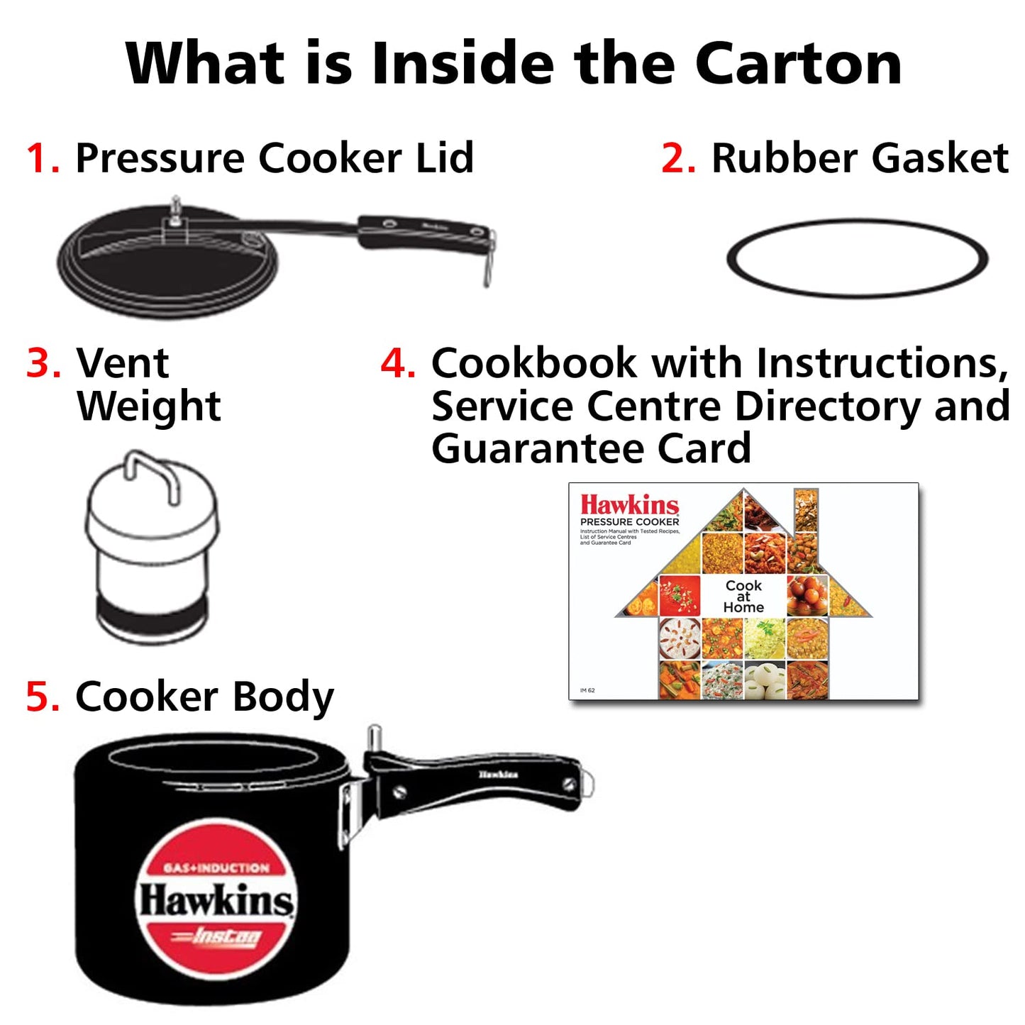 Hawkins Heera 3 Litre Induction Compatible Pressure Cooker (IIH3T) | Aluminium Pressure Cooker with Inner Lid