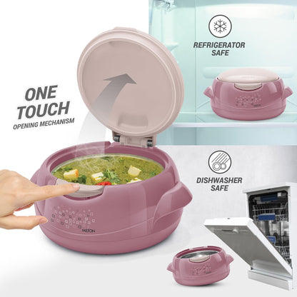 Milton Microwow One Touch Insulated Casserole Set of 3 (Jr. Gift Set) – Microwave Safe Hot Pot