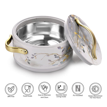Nayasa Bethany Premium Insulated Casserole Set of 3 (1000ml, 1500ml, 2000ml)