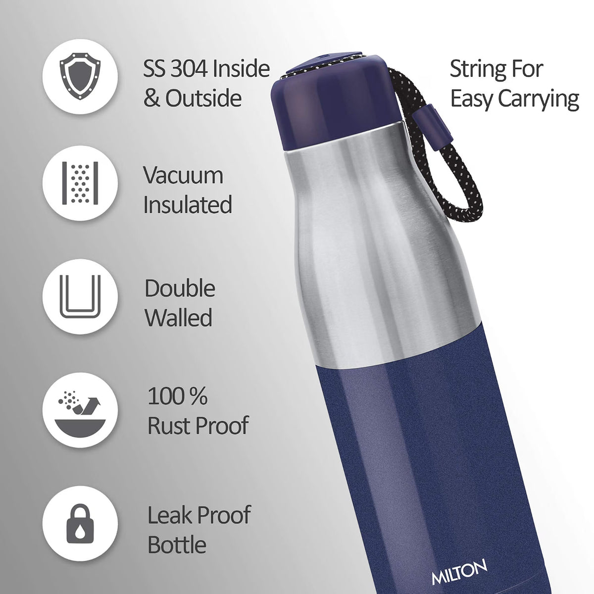 Milton Eminent 800 Thermosteel Stainless Steel Water Bottle