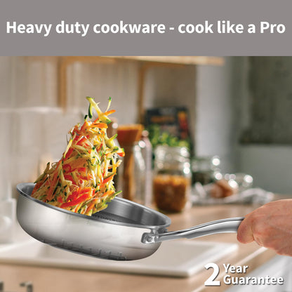 Hawkins Futura 18 cm Non-Stick Frying Pan with Glass Lid | PSNF18G
