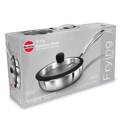 Hawkins Futura 18 cm Non-Stick Frying Pan with Glass Lid | PSNF18G