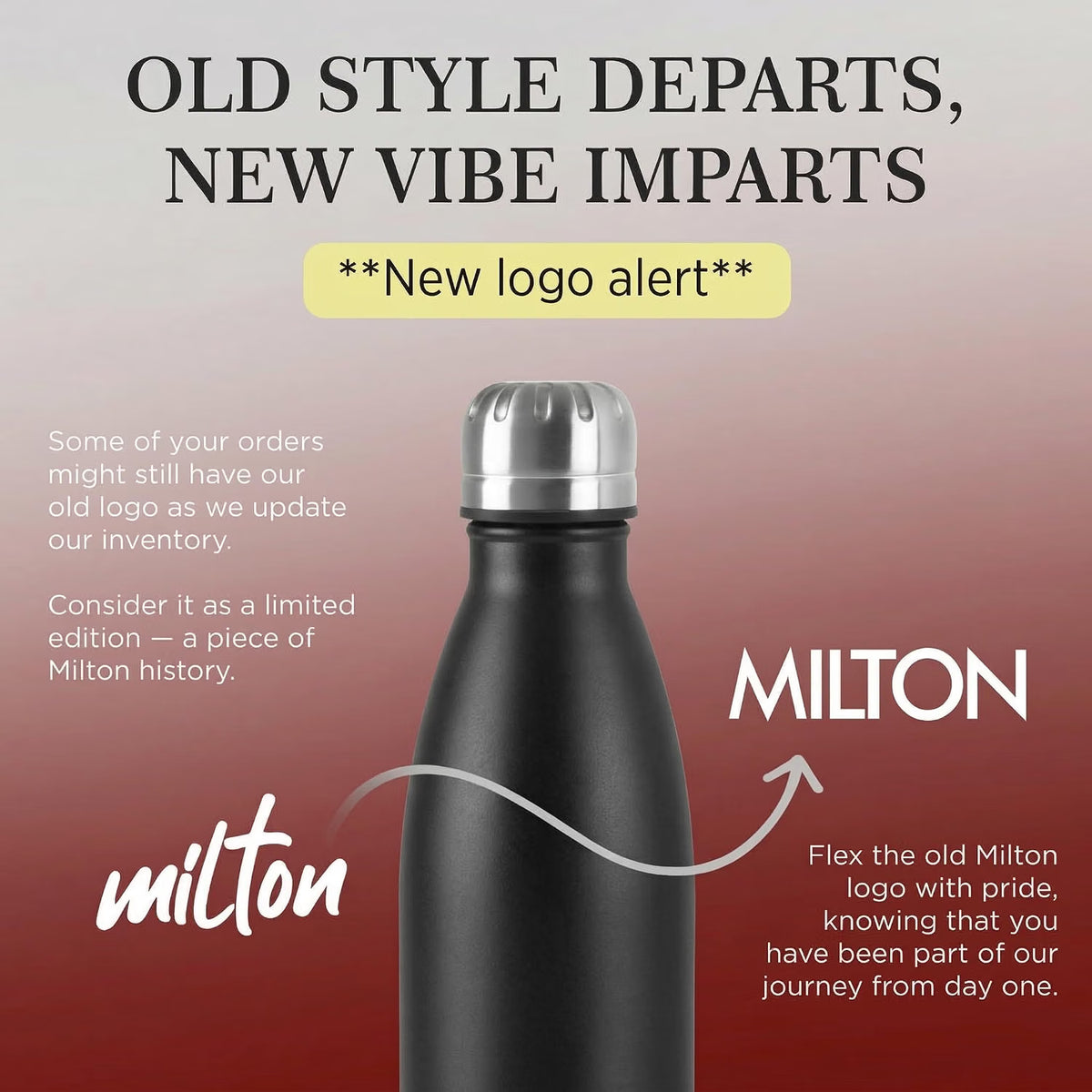 Milton Thermosteel Fame 1000 Stainless Steel Vacuum Bottle | 24 Hours Hot & Cold