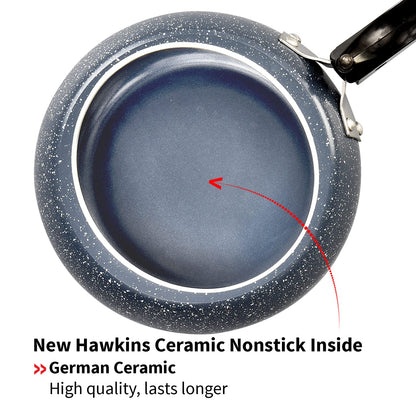 Hawkins Ceramic Nonstick Pressure Cooker, 3 Litre (ICC30) | Gas & Induction Compatible