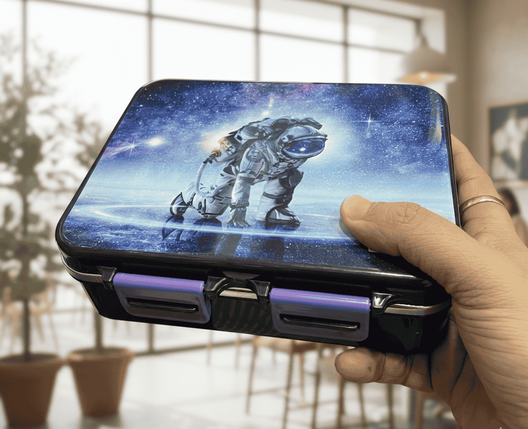 AMAAAZING NAYASA ASTRONAUTE VITAMAX-SMALL INSULATED Leak-Resistant Lunch Box With Stainless Steel