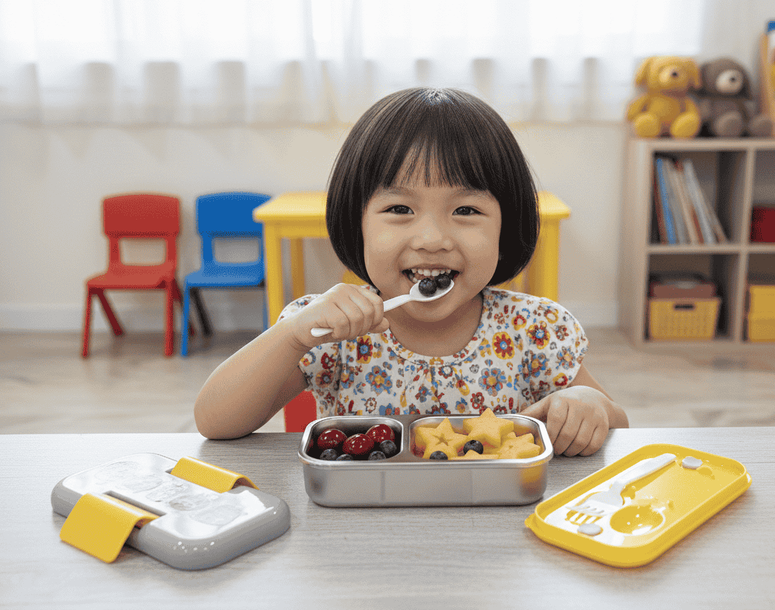 Amaaazing Nayasa Marco-Small Insulated Leak Resistant Lunch Box With Stainless Steel Inner For Nursery or School 10081813