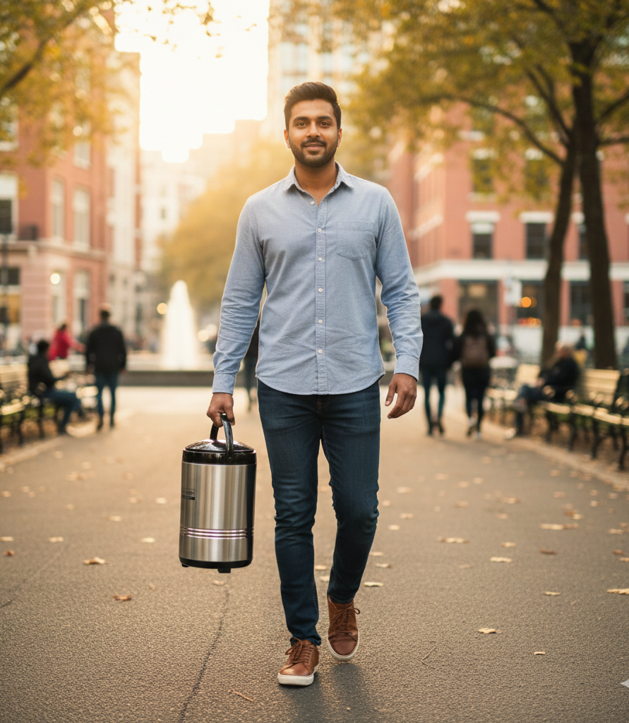Breeze Jumbo 5 Vacuum Insulated Stainless Steel Lunch Box