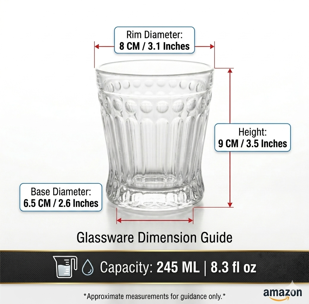 Spiral Premium Vintage Glass Set of 6 (245ml) 10081556