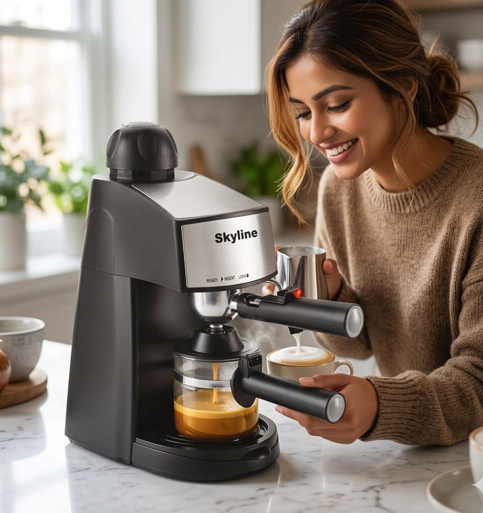 Skyline Espresso & Cappuccino Coffee Maker Machine