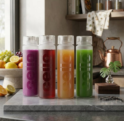 Cello Frosted Plastic Water Bottle Set of 4 | 920 ML Premium Leakproof Fridge Bottles for Home, Office & Gym