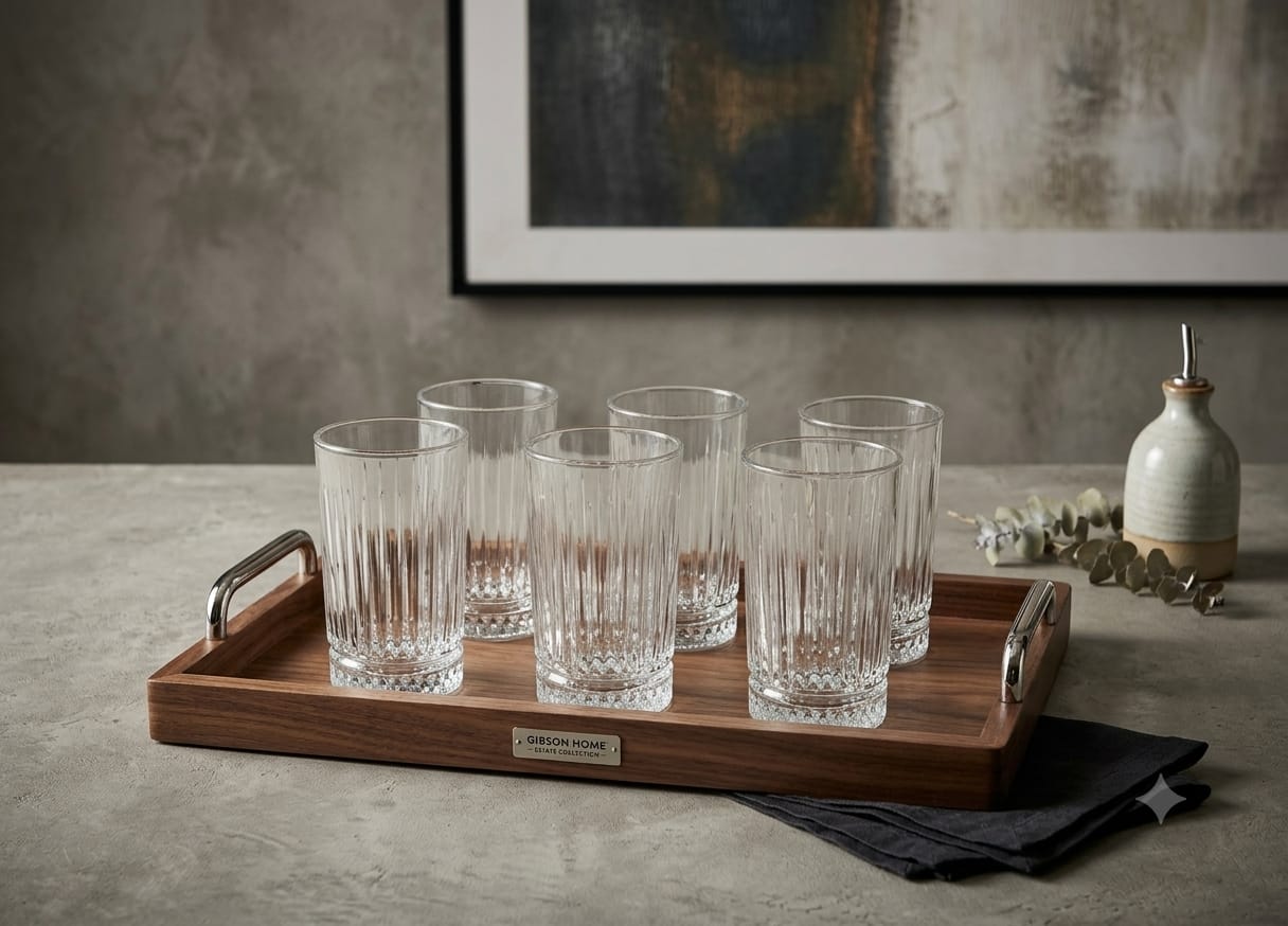 RIO 275ml Premium Fluted Water & Juice Glasses (Set of 6) 10081849