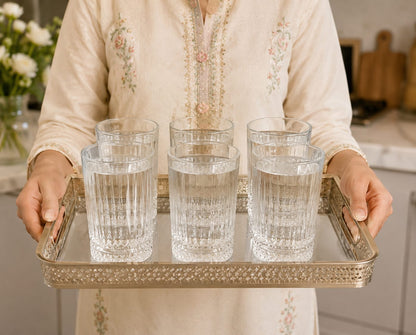RIO 275ml Premium Fluted Water & Juice Glasses (Set of 6) 10081849