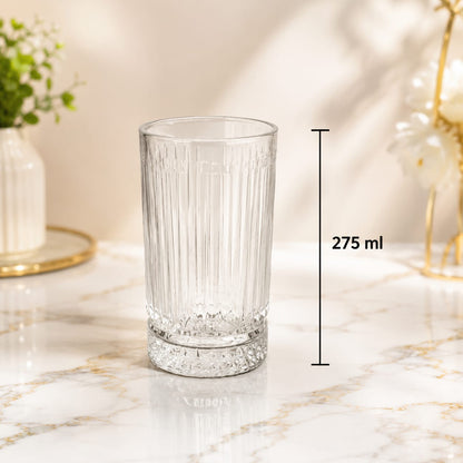 RIO 275ml Premium Fluted Water & Juice Glasses (Set of 6) 10081849