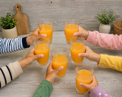 RIO 275ml Premium Fluted Water & Juice Glasses (Set of 6) 10081849