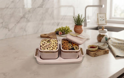 apphire Royal 2-Square Serving Set – Premium Festive Gifting & Home Decor Tray Set