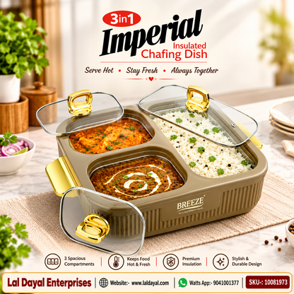 Breeze Imperial 3-in-1 Insulated Chafing Dish