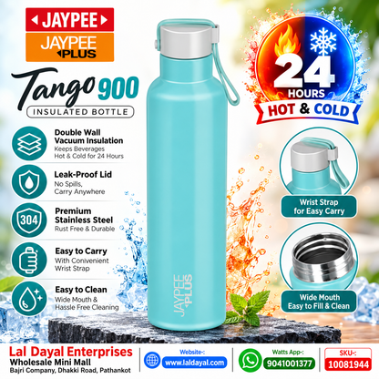 Jaypee Plus Tango 900 850ml Vacuum Insulated Water Bottle