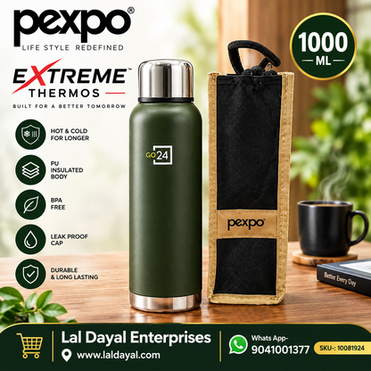 Pexpo Extreme Stainless Steel Vacuum Flask - 1000 ml