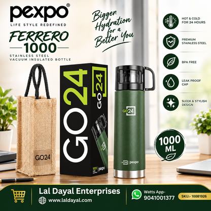 Pexpo Ferrero 1000 ml Stainless Steel Vacuum Flask