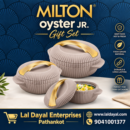 Milton Oyster Jr. Thermoware Casserole Gift Set - 3 Pieces (500ml, 1000ml, 1500ml)